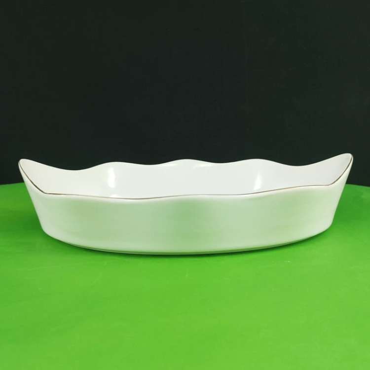 تارت بیضی سرامیک آماتیس لب طلا کد 237 ارسال رایگان