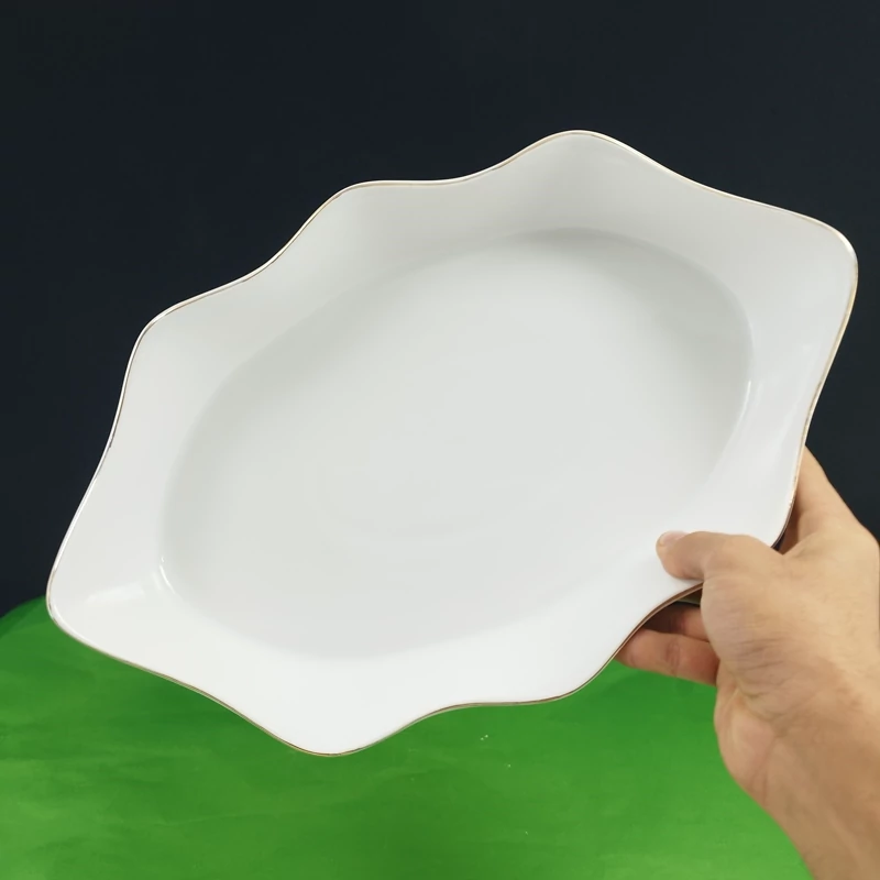 تارت بیضی سرامیک آماتیس لب طلا کد 237 ارسال رایگان