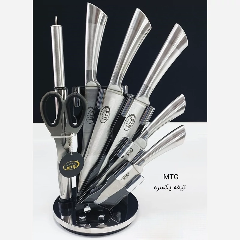 ست کارد ساطور 8 پارچه کد 0066 برند MTG