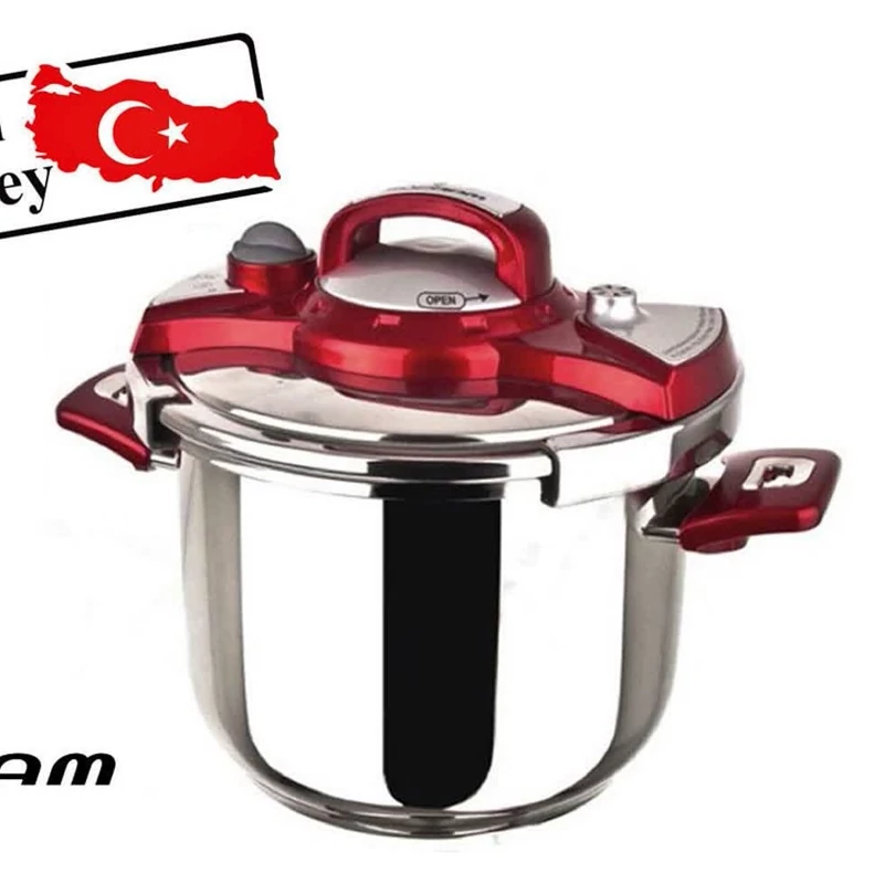 زودپز 8 لیتر سوفرام SOFRAM ترکیه رنگ قرمز  مدل نستا ارسال رایگان