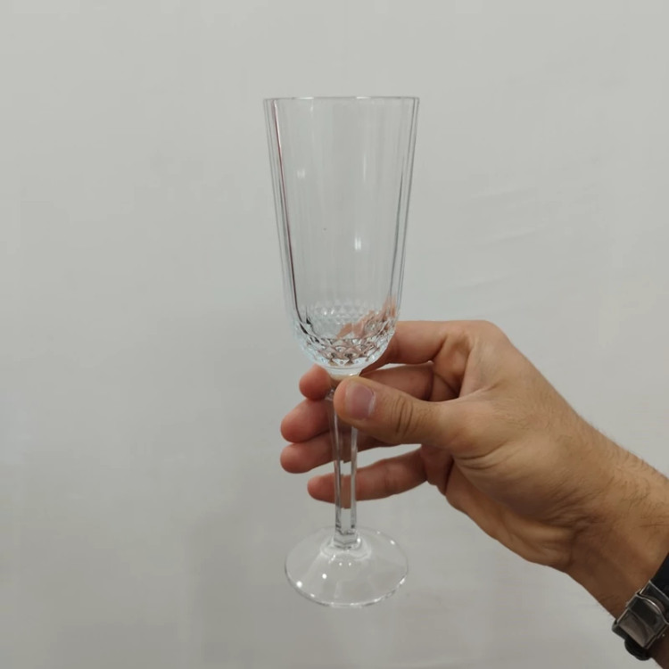 لیوان پایه دار پاشاباغچه مدل خیاری دایونی کد 440210 بسته 6 عددی با ارسال رایگان