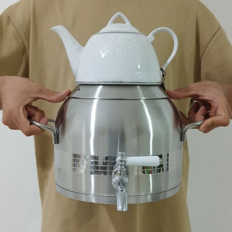 کتری و قوری روگازی استیل 6 لیتر سافینوکس مدل 120S