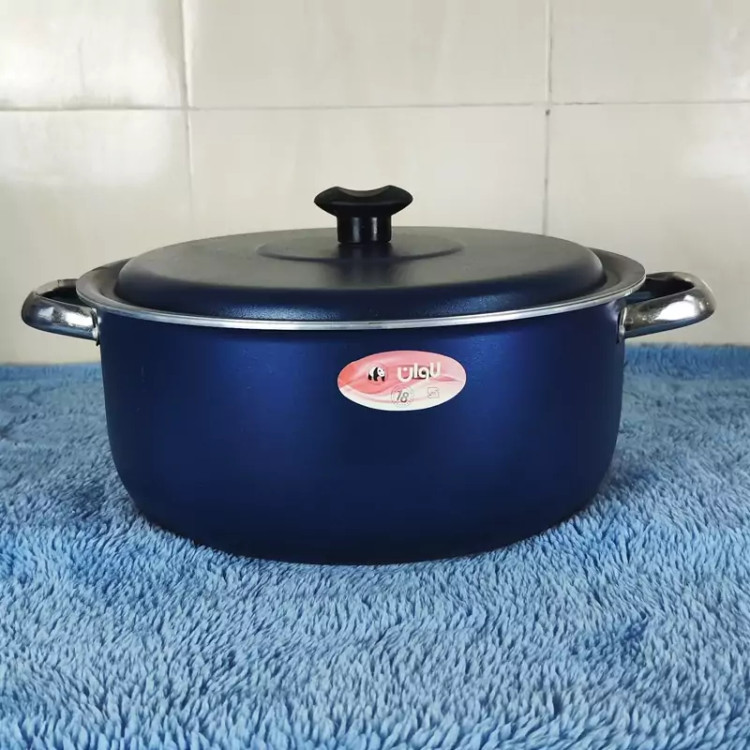 قابلمه گرانیتی سایز 32 درب فلزی سرمه ای لاوان