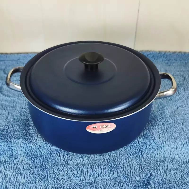 قابلمه گرانیتی سایز 32 درب فلزی سرمه ای لاوان