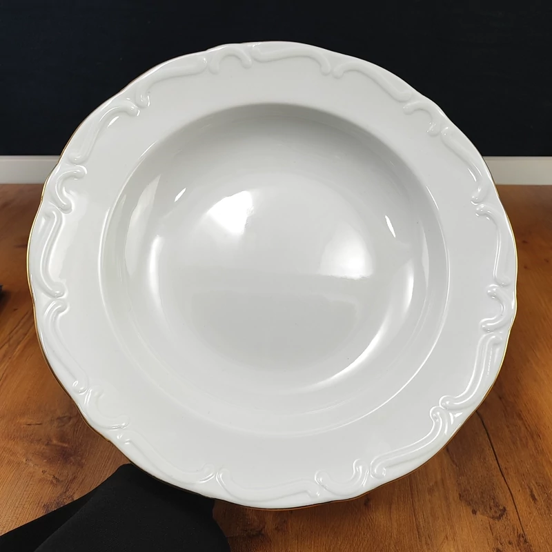 میوه خوری پایه دار چینی پردیس لب طلا کد 1719 با ارسال رایگان
