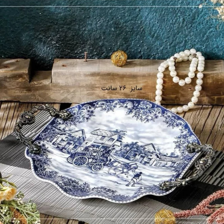 شیرینی خوری چینی باواریا مدل گاردن بلو کد 3113 ارسال رایگان
