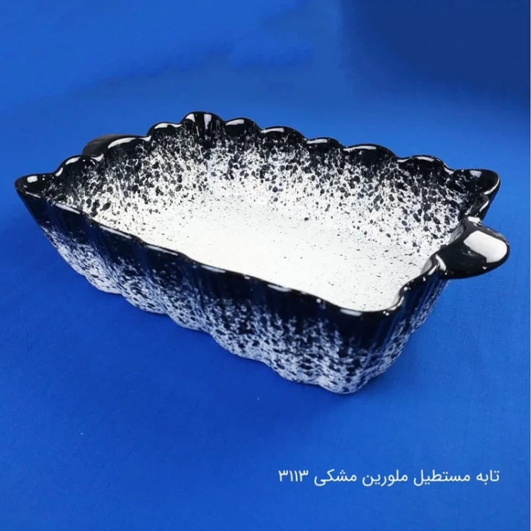 تابه مستطیل سرامیکی ملورین مشکی مدل 3113 با ارسال رایگان