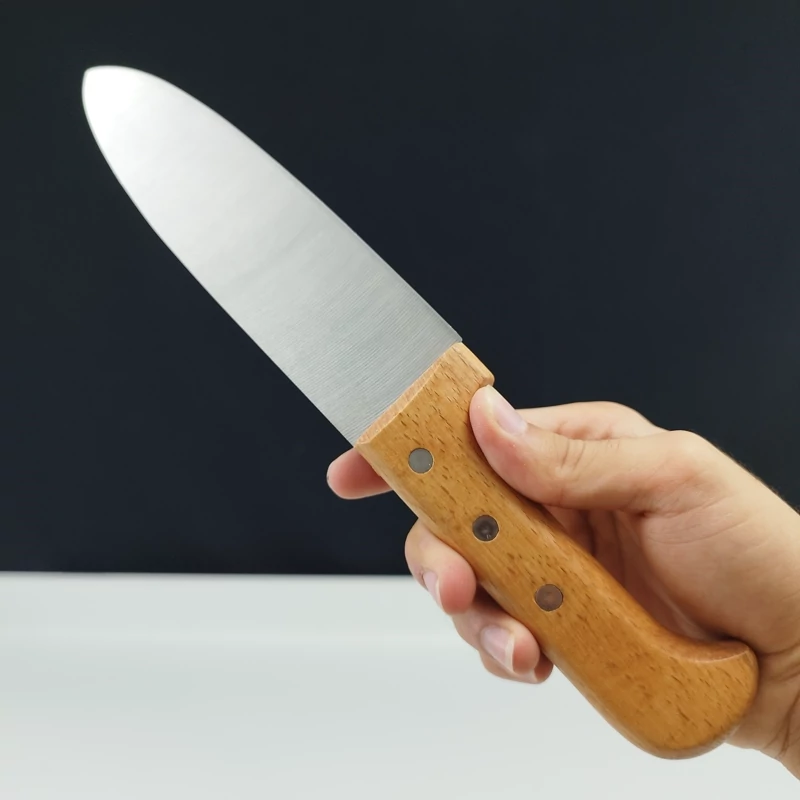 چاقو آشپزخانه اکبری دسته چوبی مدل WS10 بسته 1 عددی ارسال رایگان