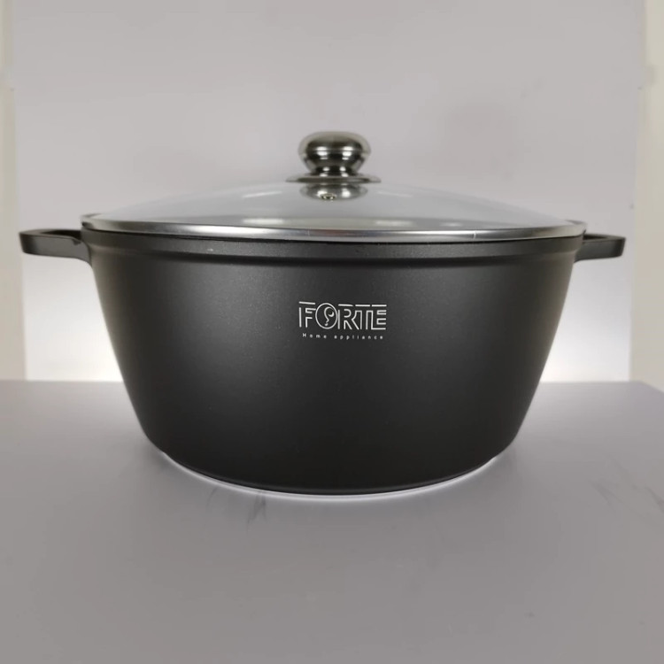 قابلمه گرانیتی سایز 32 برند فورته مشکی FORTE
