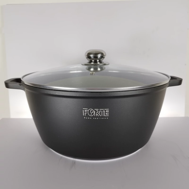 قابلمه گرانیتی سایز 32 برند فورته مشکی FORTE
