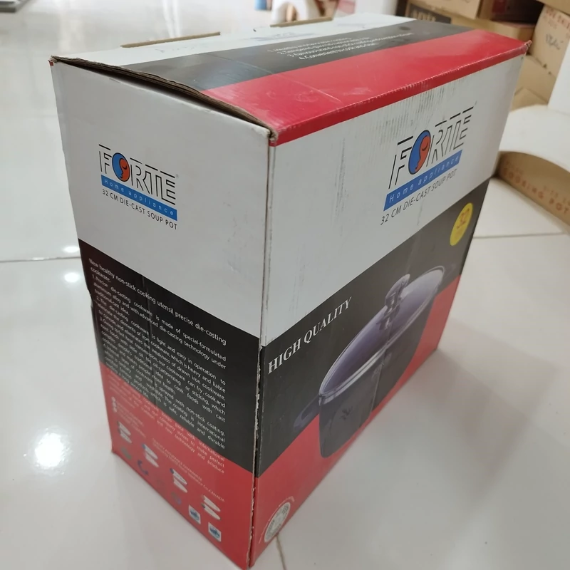 قابلمه گرانیتی سایز 32 برند فورته مشکی FORTE