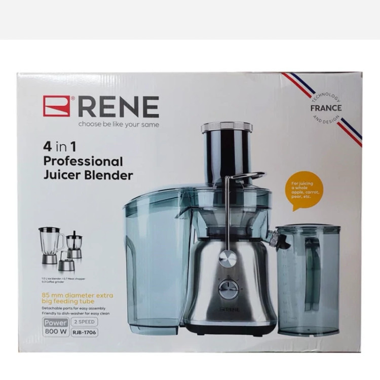 آبمیوه گیری 4 کاره RENE مدل RJB-1706 با ضمانت 24 ماهه ارسال رایگان