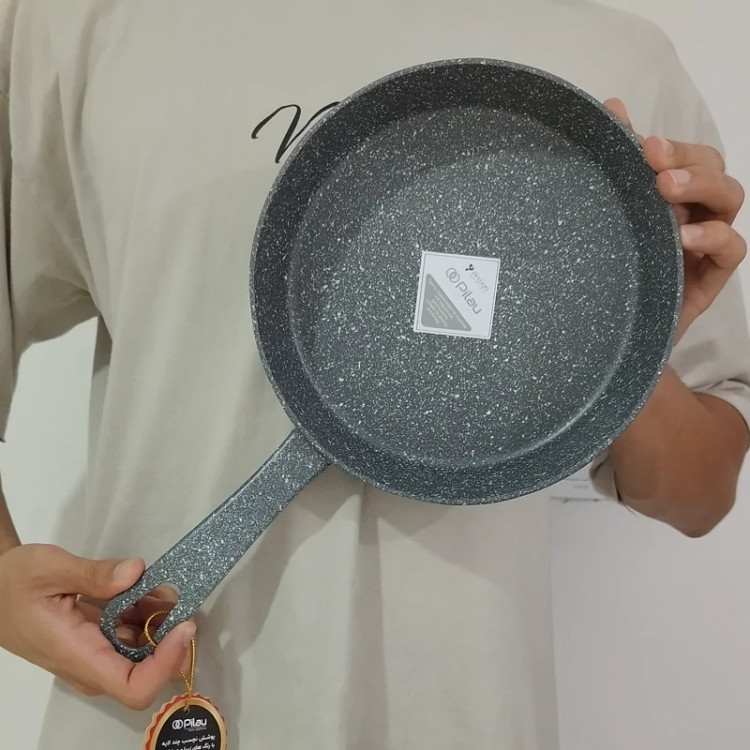 تابه گرانیتی تک دسته خاکستری سایز 20 پیلو PILAU مدل هپی با ارسال رایگان