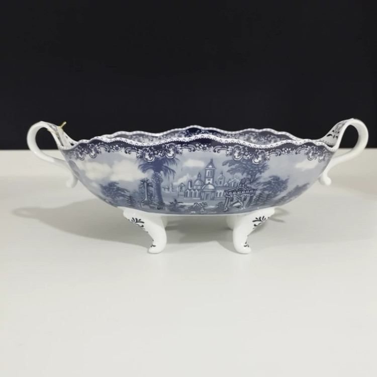 کشکول بیضی چینی پایه دار آکسفورد کد 820326 ارسال رایگان