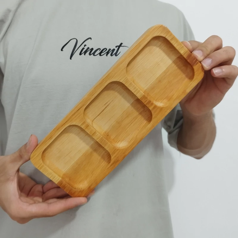 اردو خوری 3خانه مستطیل چوبی راش گرجستان کد 5016 بسته 1 عددی