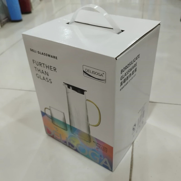 ست پارچ و لیوان پیرکس DELI GLASSWARE مدل 275 بسته 5 عددی ارسال رایگان