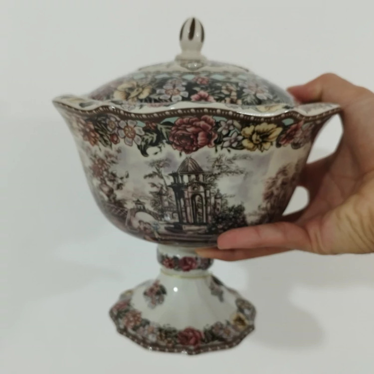 شکلات خوری پایه دار چینی BAVARIA مدل ریگاتور گاردن دیت 328A با ارسال رایگان