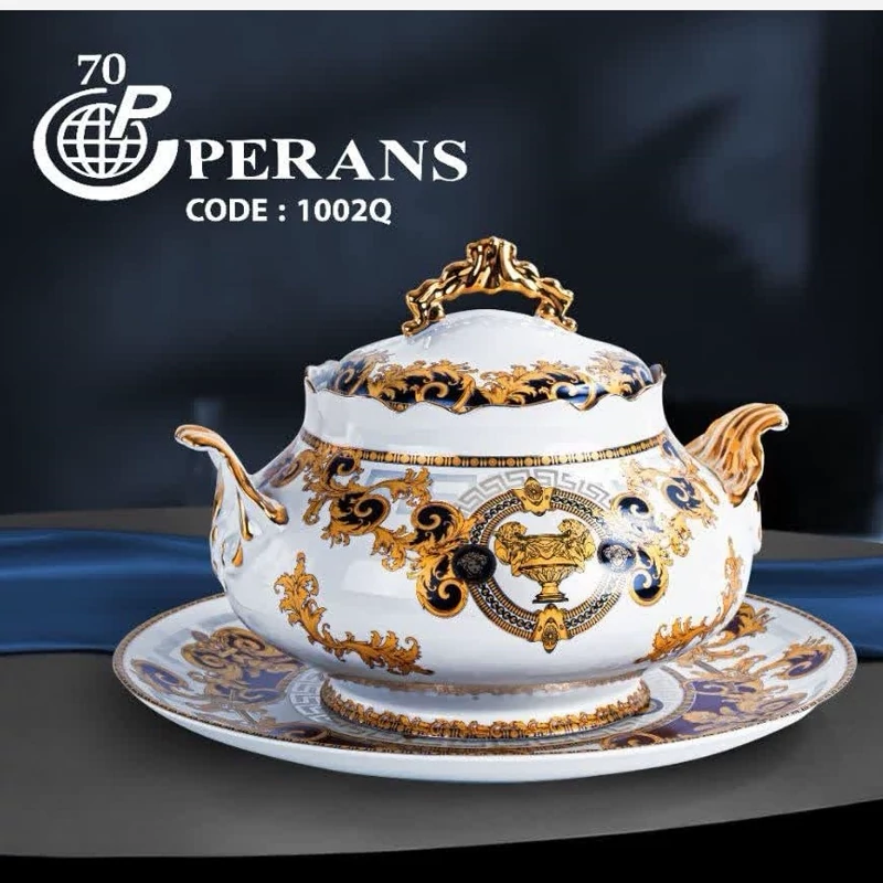 ست چینی سوپ خوری و دیس BAVARIA مدل ورساچه 1002Q