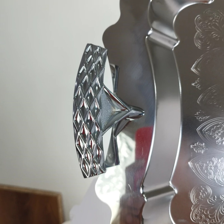 سینی استیل مستطیل بزرگ بی پایه ریور کد 7116بسته 1 عددی با ارسال رایگان