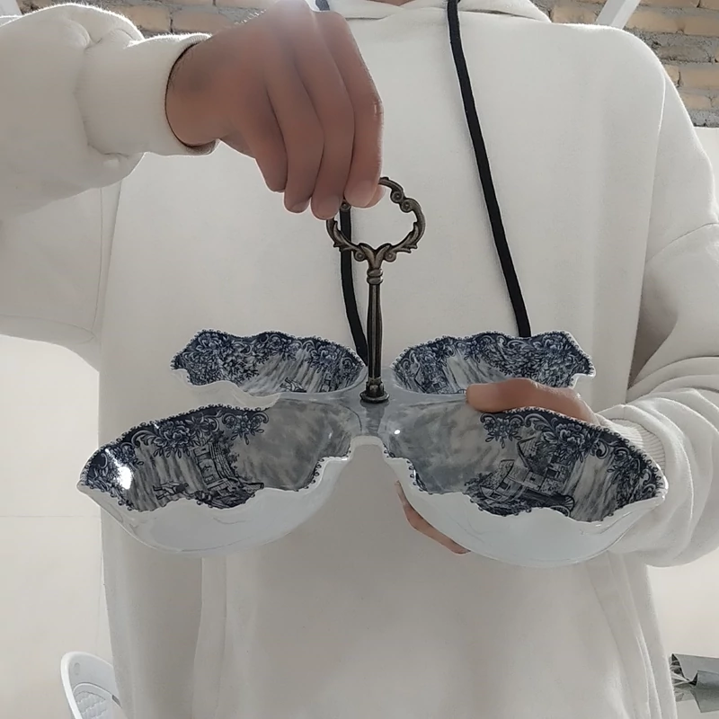 اردو خوری 4 خانه چینی باواریا مدل گاردن بلو کد 3115 بسته 1 عددی ارسال رایگان