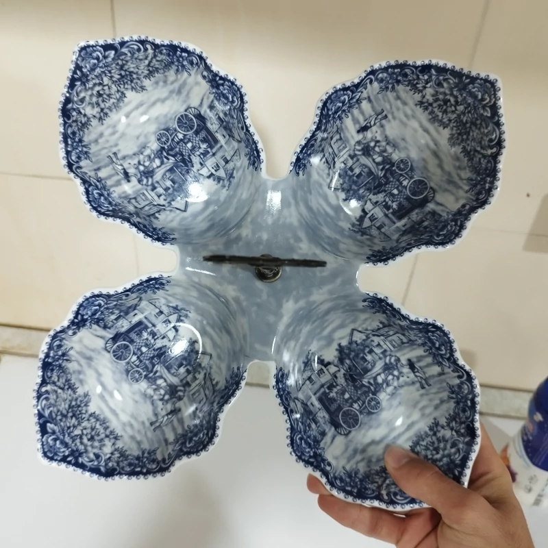 اردو خوری 4 خانه چینی باواریا مدل گاردن بلو کد 3115 بسته 1 عددی ارسال رایگان