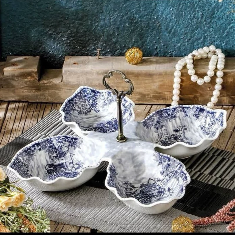 اردو خوری 4 خانه چینی باواریا مدل گاردن بلو کد 3115 بسته 1 عددی ارسال رایگان