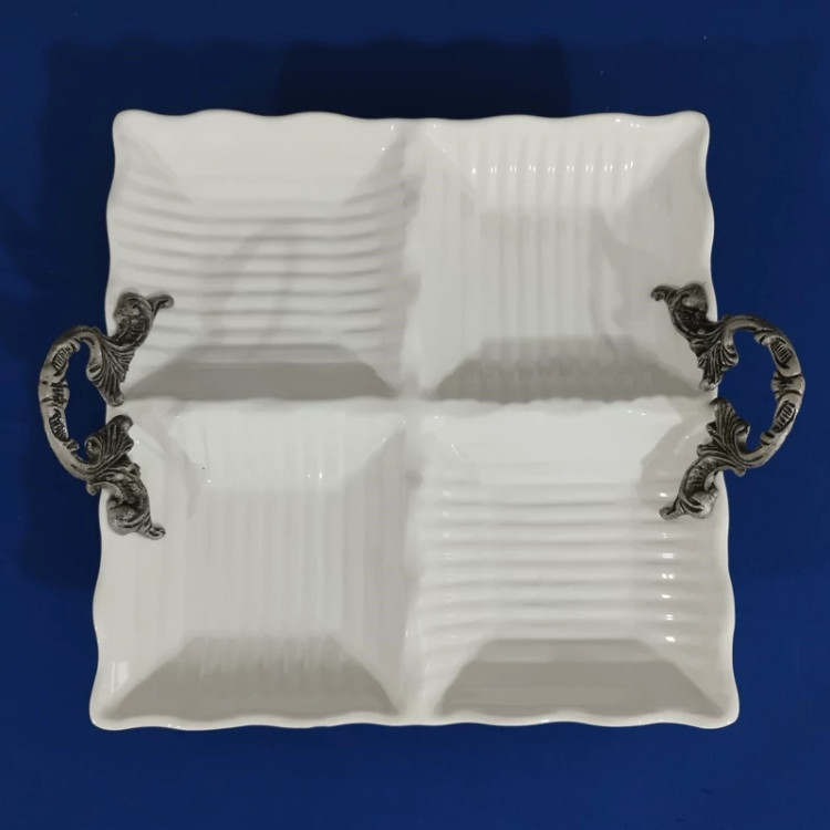 اردو خوری 4 خانه بیضی سرامیک آماتیس کد 4124