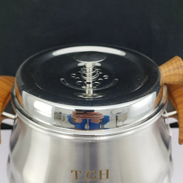 کتری و قوری روگازی استیل 6 لیتر برند قیطاسی T.G.H کد 6555 با ضمانت 15 ماهه ارسال رایگان