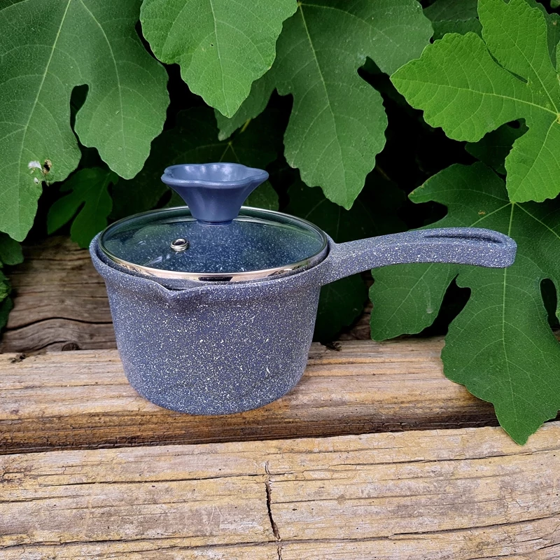 شیرجوش  گرانیتی سایز 14 پیلو PILAU مدل اسنوهپی خاکستری
