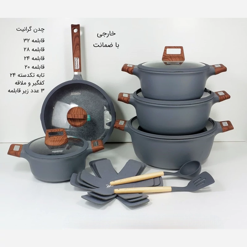 سرویس 15 پارچه گرانیتی DONNOR نوک مدادی با ضمانت 12 ماهه ارسال رایگان