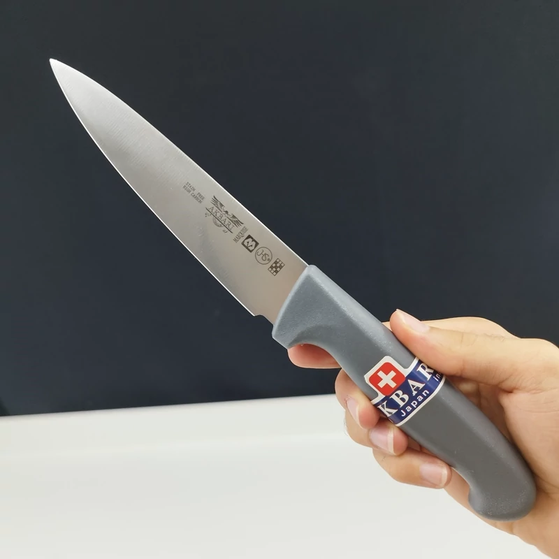 چاقو آشپزخانه اکبری دسته طوسی مدل P725 بسته 1 عددی ارسال رایگان
