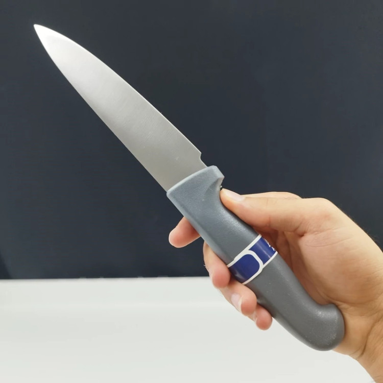 چاقو آشپزخانه اکبری دسته طوسی مدل P725 بسته 1 عددی ارسال رایگان