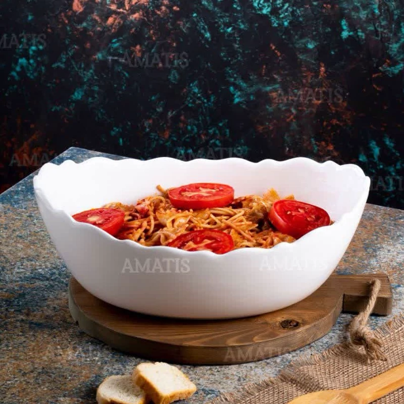 کشکول خوری سرامیک آماتیس مدل لب چین آراد کد 318