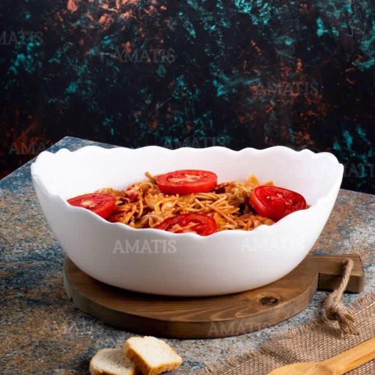 کشکول خوری سرامیک آماتیس مدل لب چین آراد کد 318