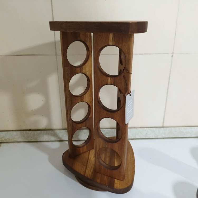 ست جا ادویه چوبی گردان لوما مثلثی 12 تایی کد 99126A با ارسال رایگان