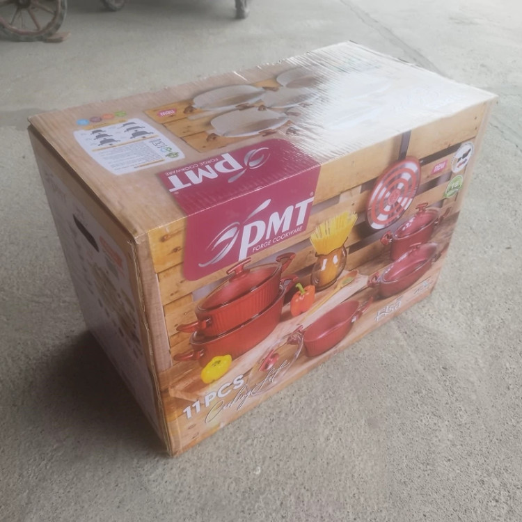 سرویس قابلمه گرانیتی 11 پارچه برند PMT مدل السا طوسی ارسال رایگان