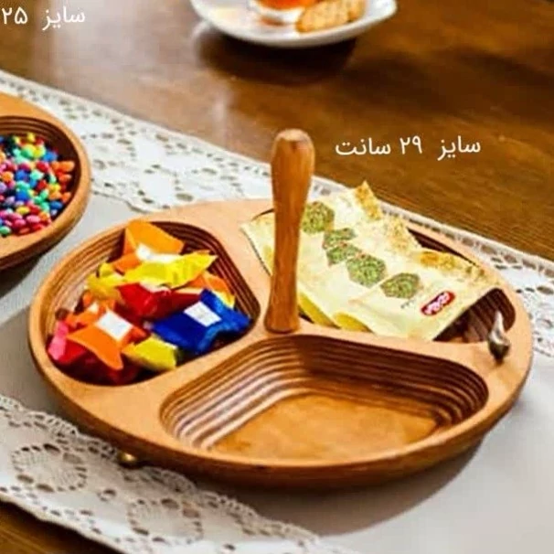 اردو خوری چوبی 3 خانه فانتزی کد 1209 ارسال رایگان