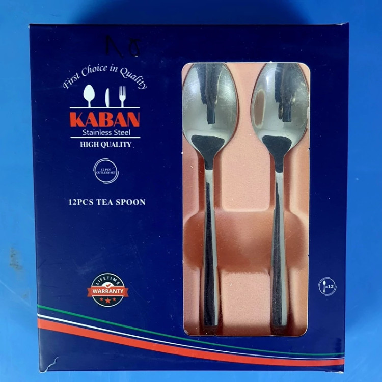 قاشق چای خوری استیل 12 پارچه کابان مدل ماینز کد 019 با ارسال رایگان