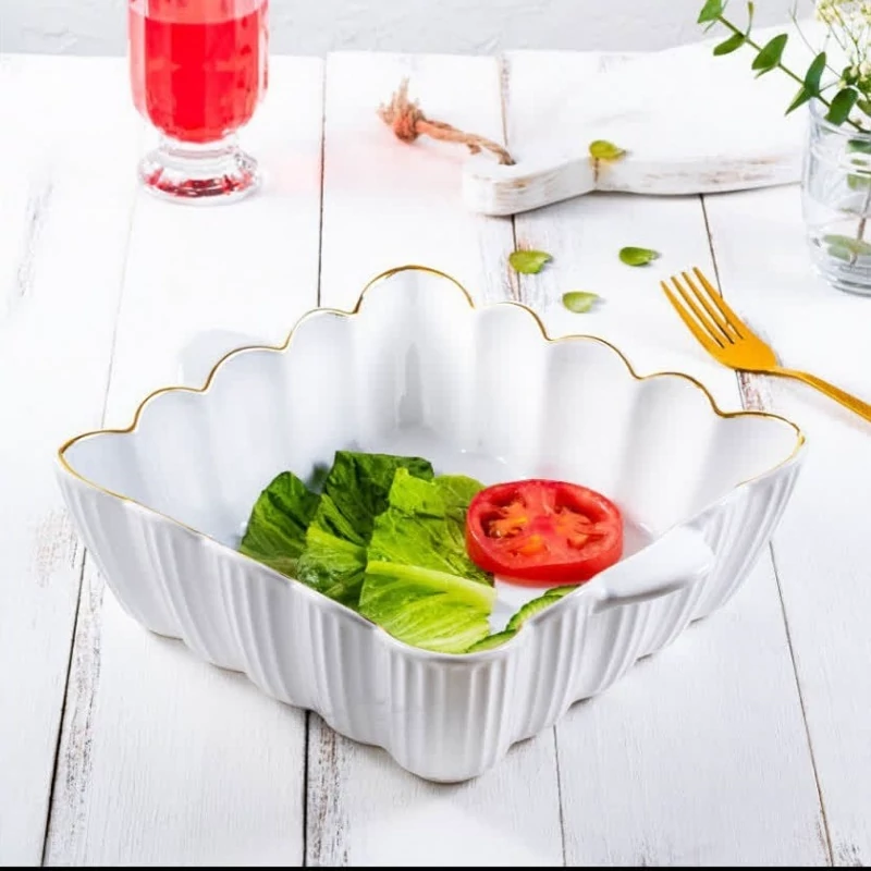 تابه سرامیک مربع کوچک آماتیس مدل ابری لب طلا کد 747 با ارسال رایگان
