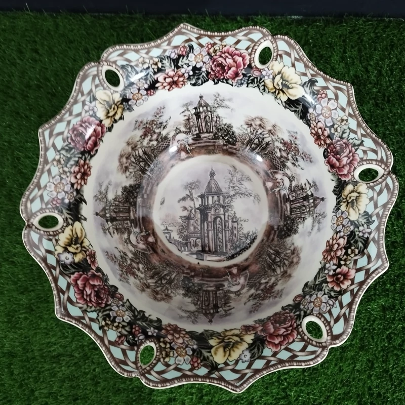 میوه خوری چینی پایه دار BAVARIA مدل ریگاتور گاردن دیت 3028A با ارسال رایگان