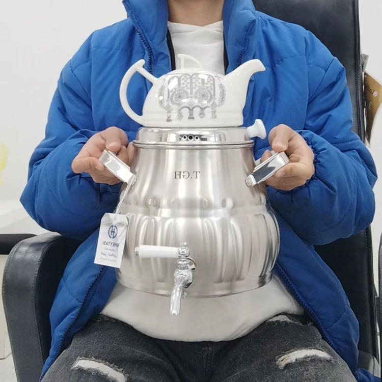 کتری و قوری روگازی استیل 6 لیتر برند قیطاسی T.G.H کد 6550 با ضمانت 15 ماهه ارسال رایگان