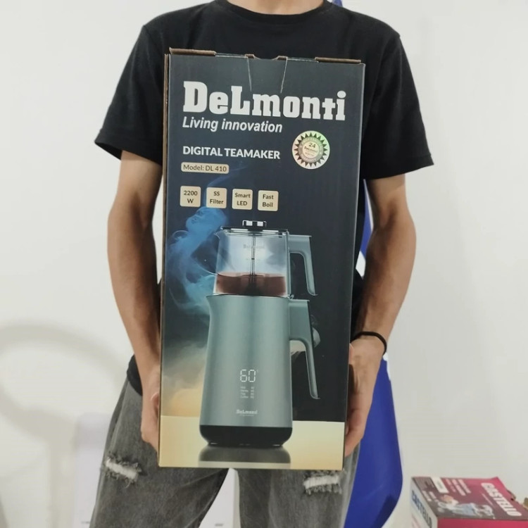 چای ساز دیجیتالی لمسی دلمونتی مدل DL-410 سیلور ارسال رایگان