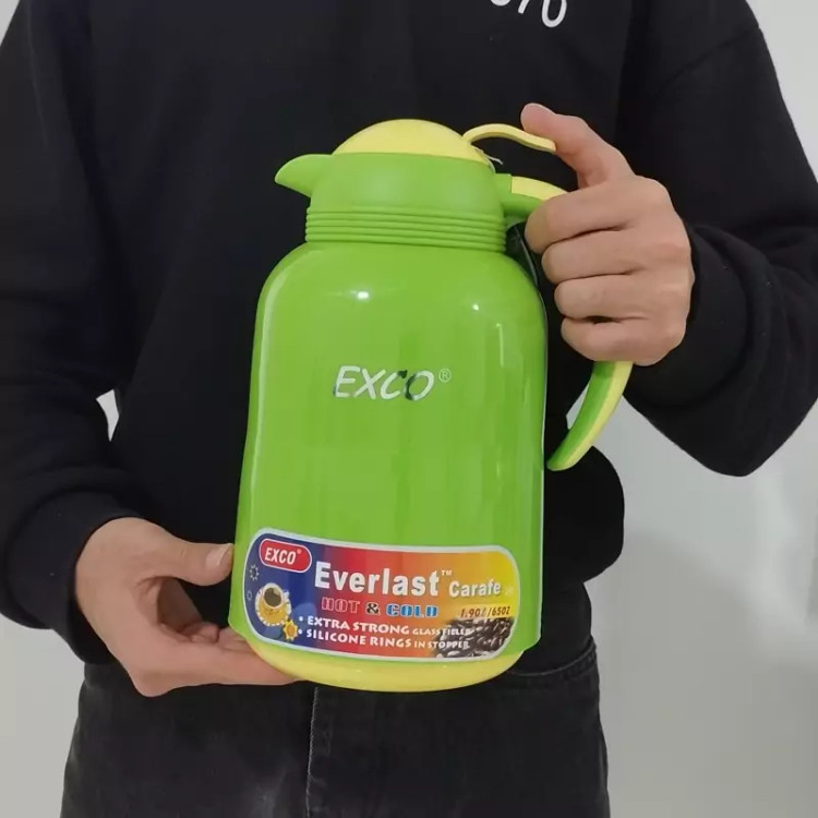 فلاسک شیشه دار 1900 میلی لیتر EXCO ایکسکو سبز با ارسال رایگان