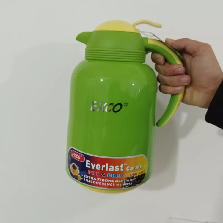 فلاسک شیشه دار 1900 میلی لیتر EXCO ایکسکو سبز با ارسال رایگان