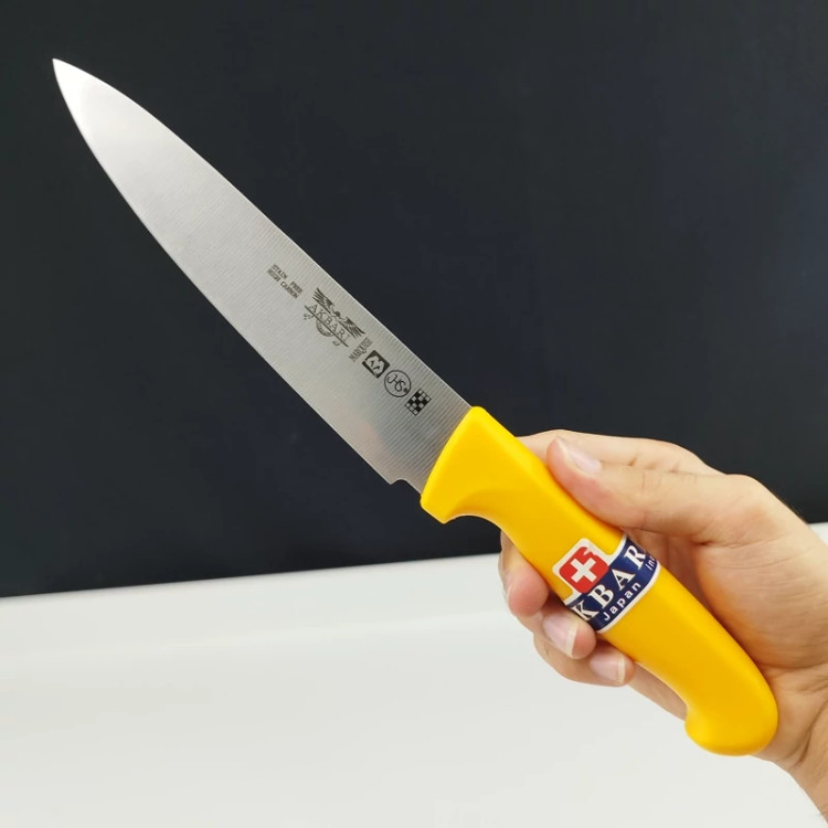 چاقو آشپزخانه اکبری دسته زرد مدل P723 بسته 1 عددی ارسال رایگان