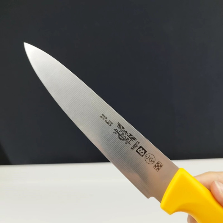 چاقو آشپزخانه اکبری دسته زرد مدل P723 بسته 1 عددی ارسال رایگان