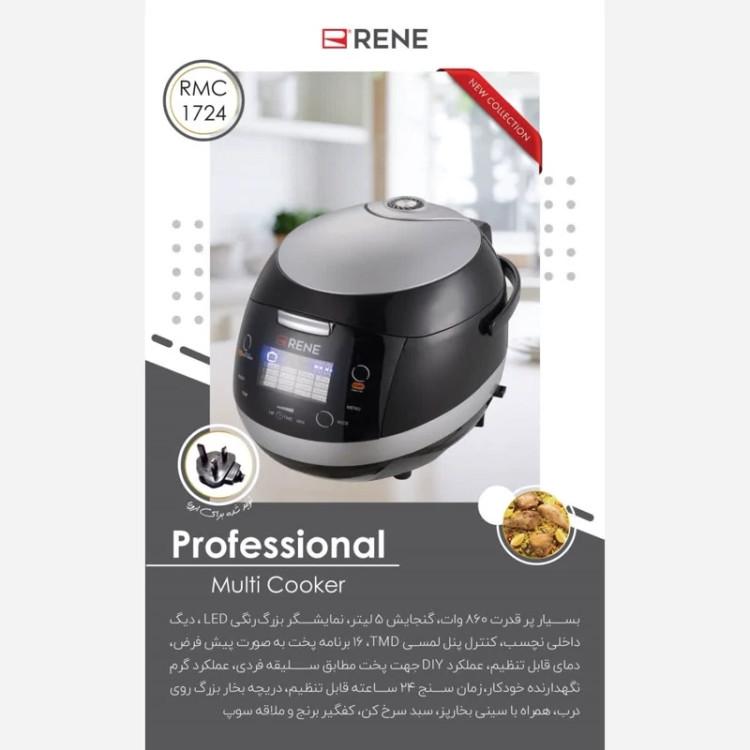 پلوپز 16 کاره RENE مدل RJB-1724 با ضمانت 24 ماهه ارسال رایگان