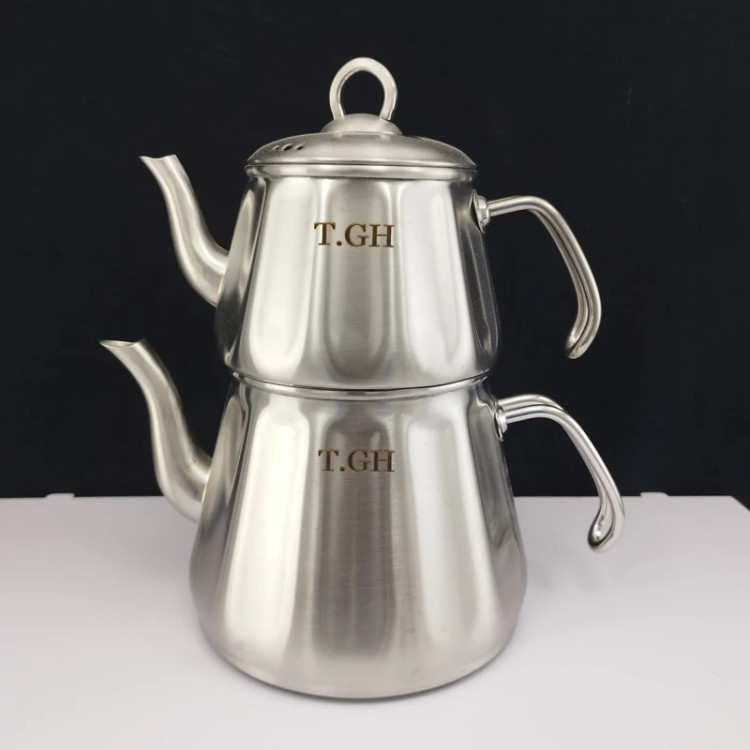 کتری و قوری روگازی استیل 3 لیتر برند قیطاسی T.G.H کد 30510 با ضمانت 15 ماهه ارسال رایگان