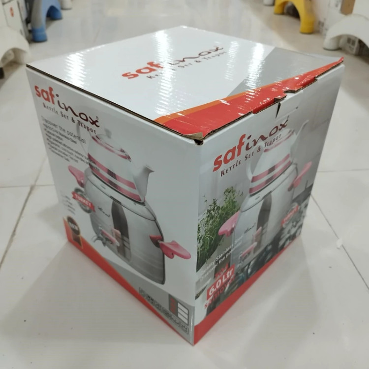 کتری و قوری روگازی استیل 6 لیتر سافینوکس مدل 130S