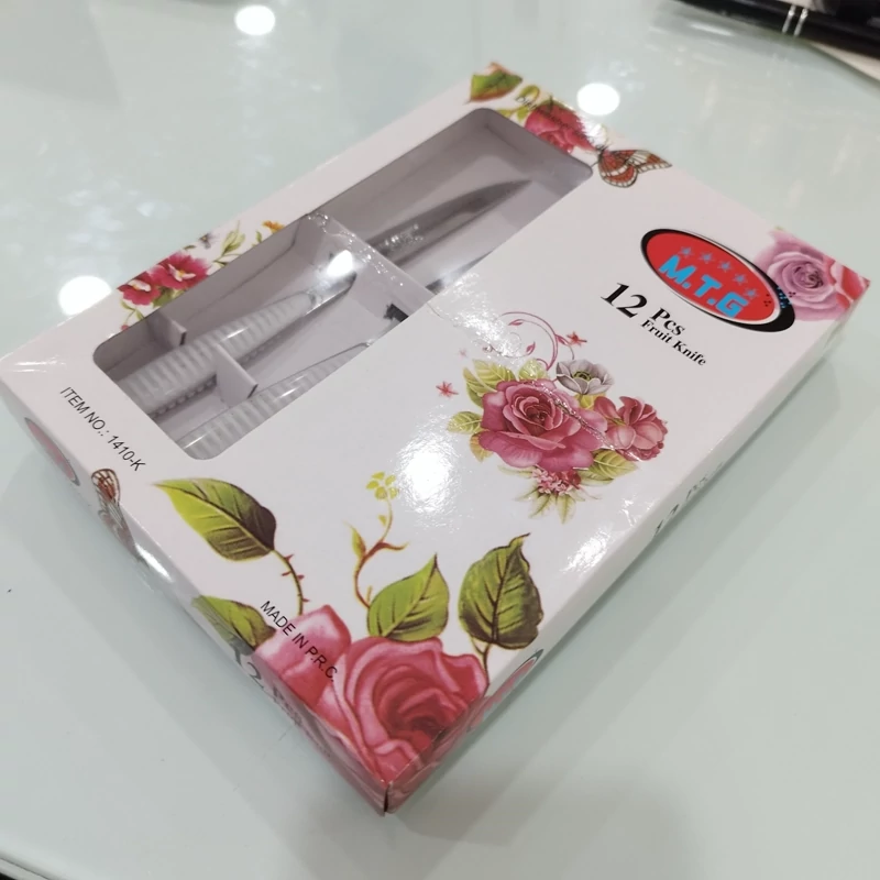 چاقو میوه خوری MTG ماریل کد 1410 بسته 12 عددی با ارسال رایگان
